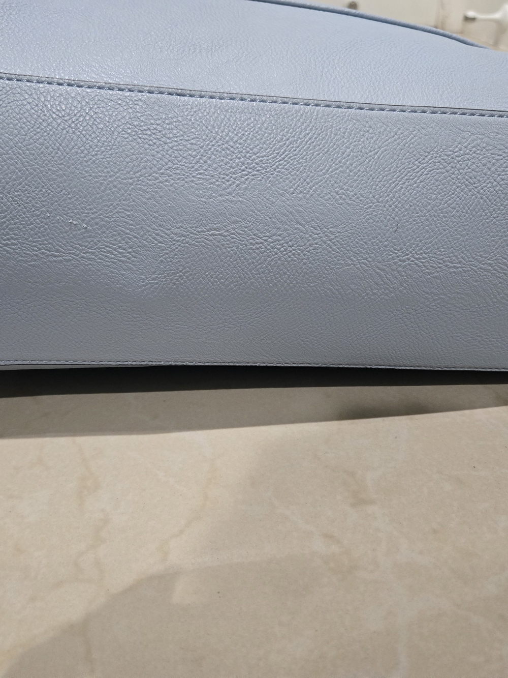 Nine West Light Blue Tote Bag with Chain Detail - Picture 2 of 6